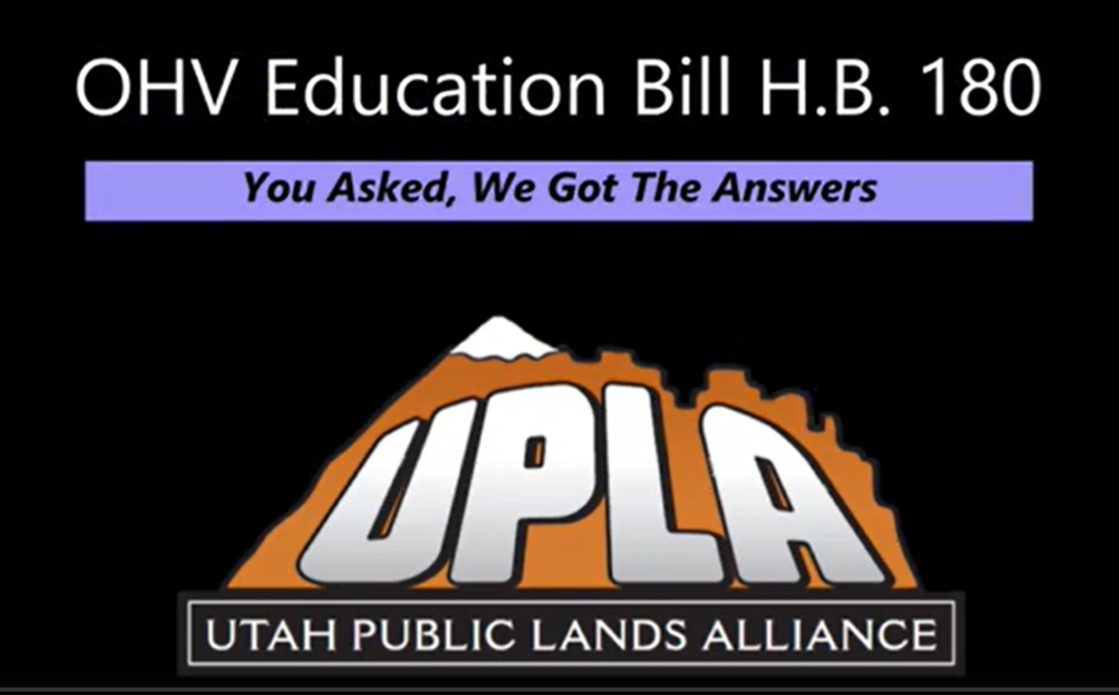 OHV Safety Education and Registration Requirements Protecting Utah's